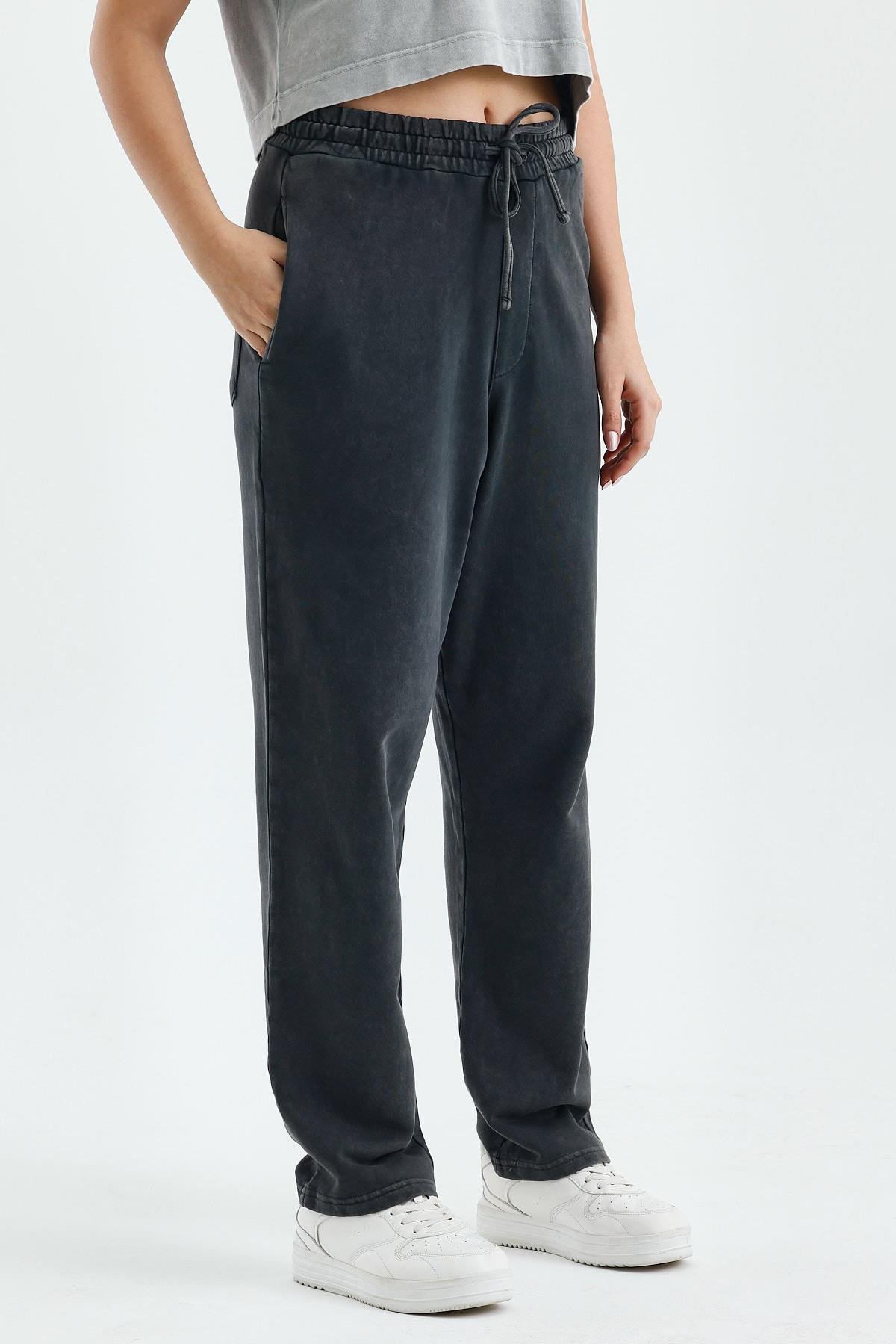Unisex Antrasit Oversize Sweatpants