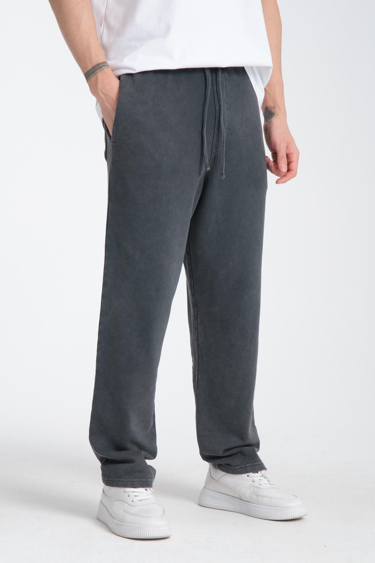Unisex Antrasit Oversize Sweatpants