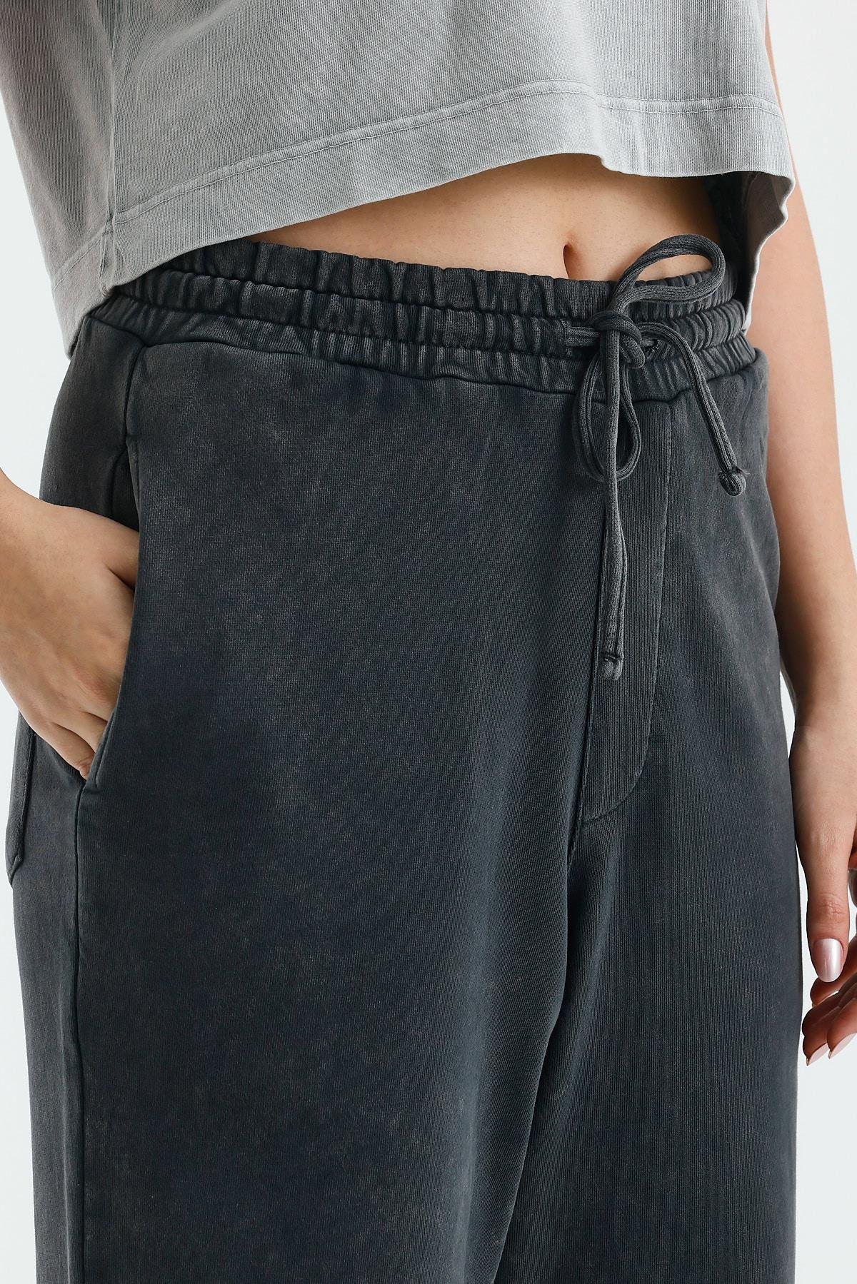 Unisex Antrasit Oversize Sweatpants