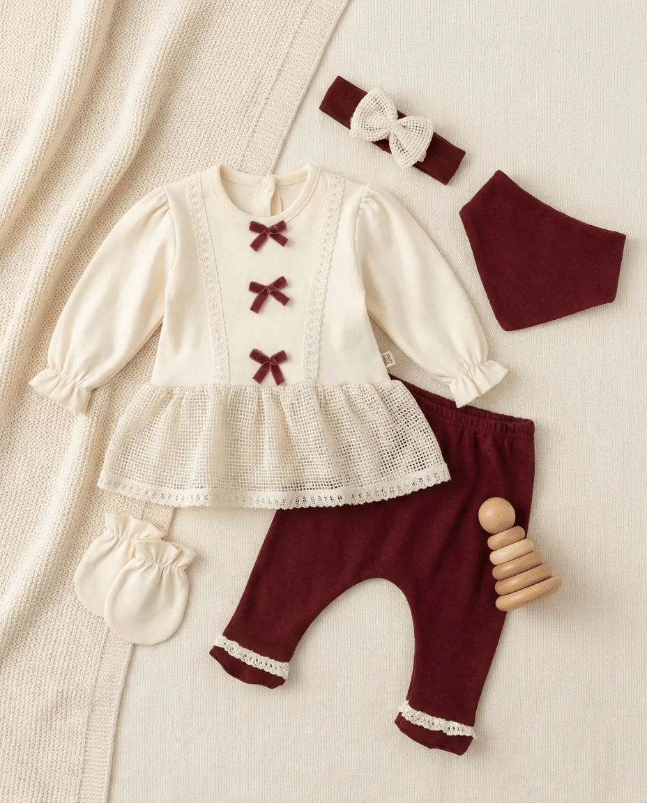 006.MİNİZEYN.7082 0/3 AY KIZ OLİVİA KIZ 5Lİ SETMİNİZEYNAlt-Üst Takım