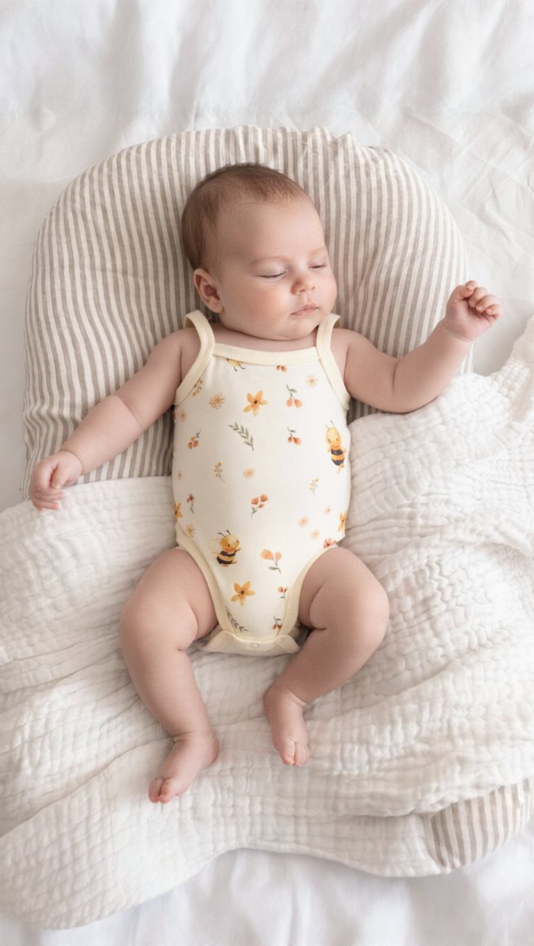 Arı Desenli Küçük İp Askılı Body (1-9 Ay)Wizly BabyBebek Body