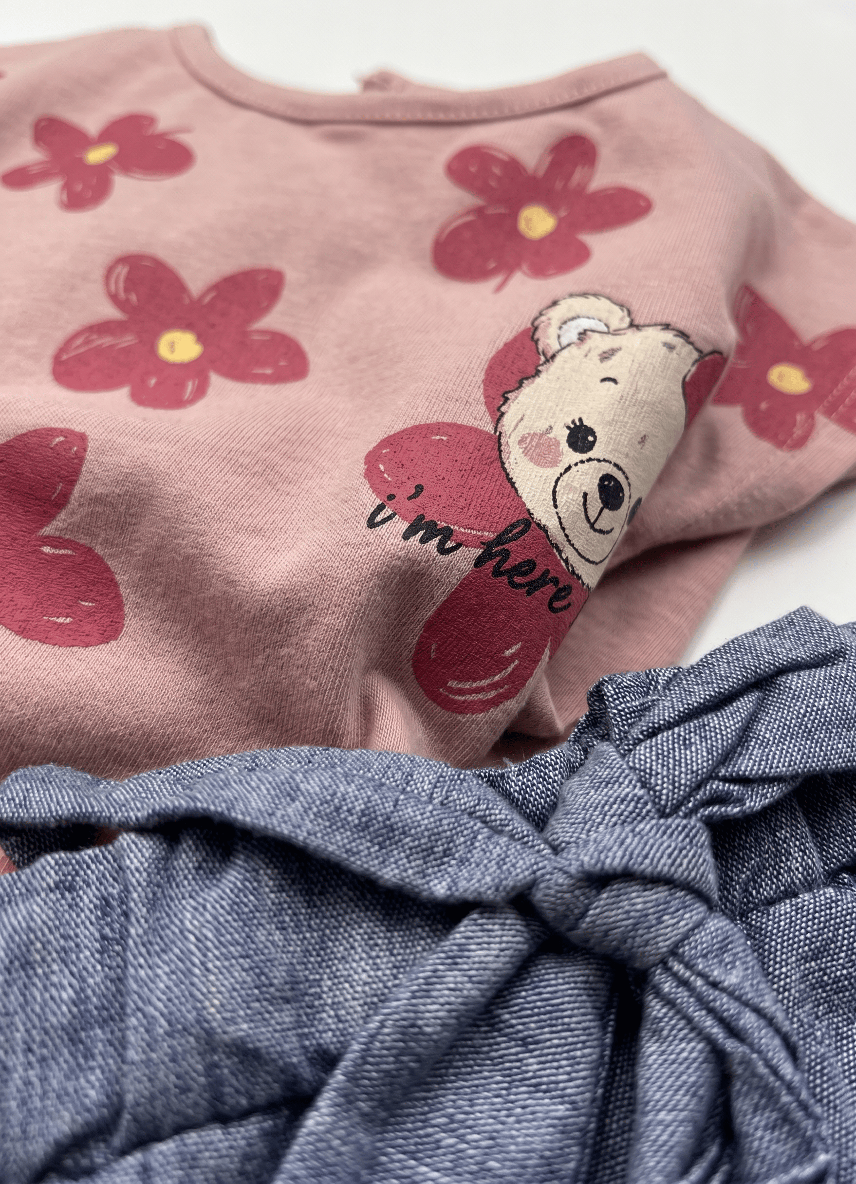 Çiçek Desenli Baskılı Penye Takım (9-24 Ay)Wizly BabyAlt-Üst Takım
