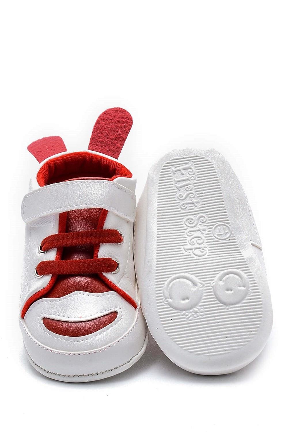 First Step Tavşan Kulaklı Patik - Kırmızı 8-12 Ay / No.18