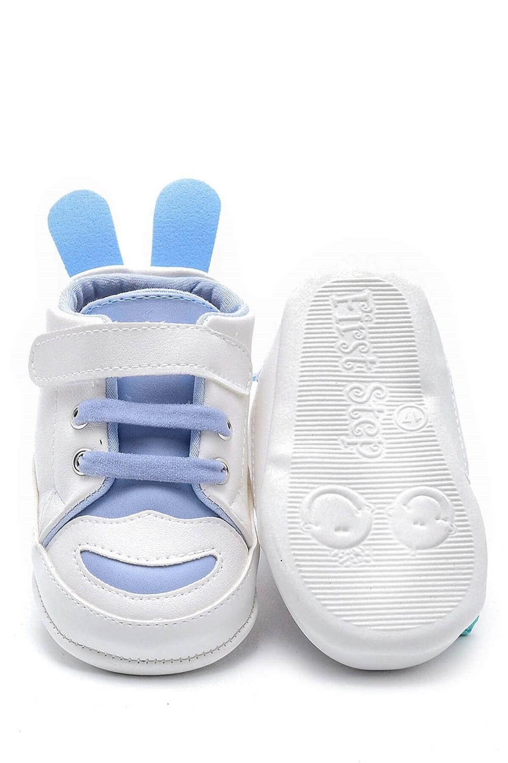 First Step Tavşan Kulaklı Patik - Mavi 8-12 Ay / No.18