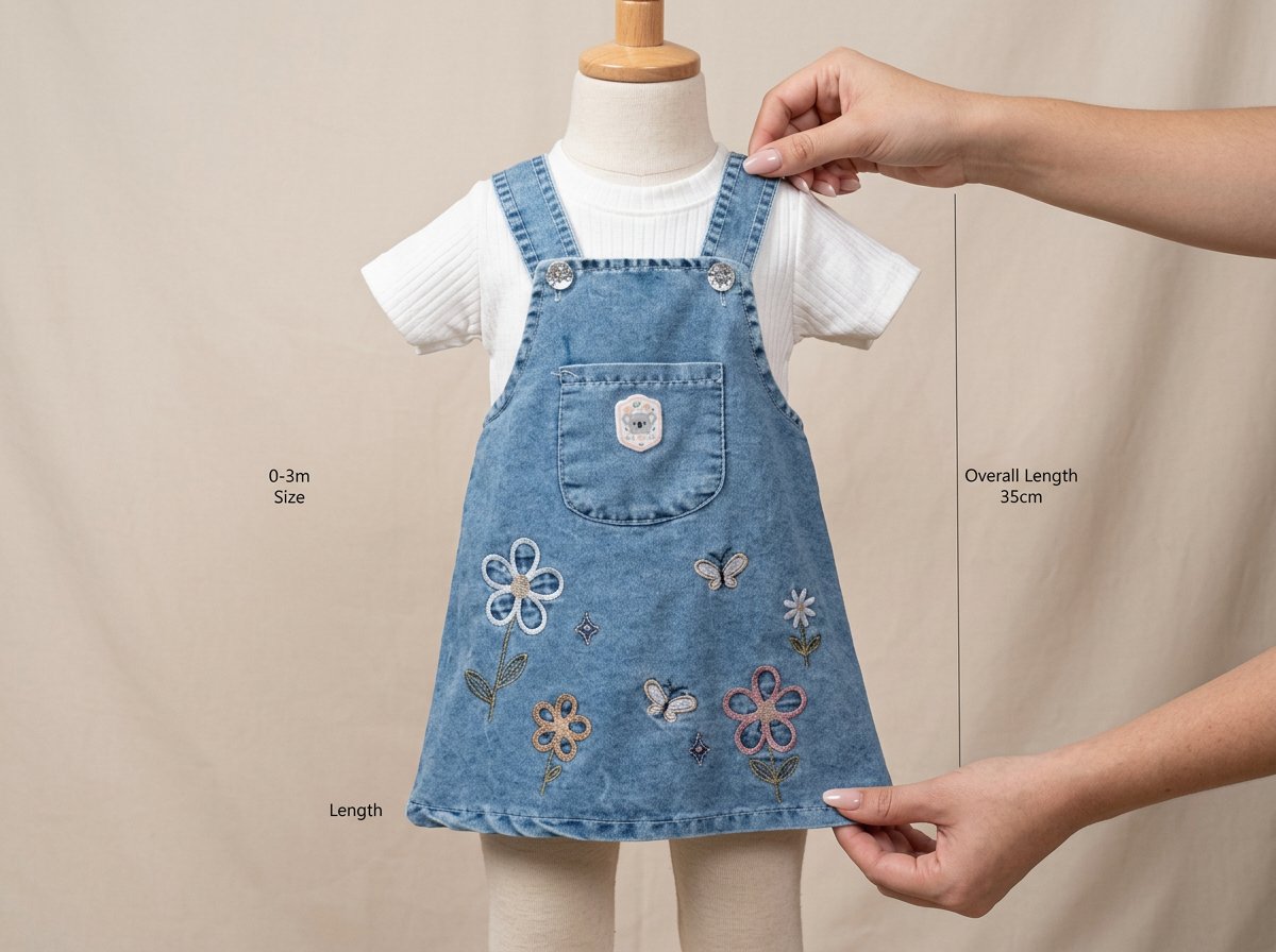 Kelebekli ve Çiçek Nakışlı 2'li Kot Jile Takımı (9-18 Ay)Wizly BabyGünlük Rahatlık