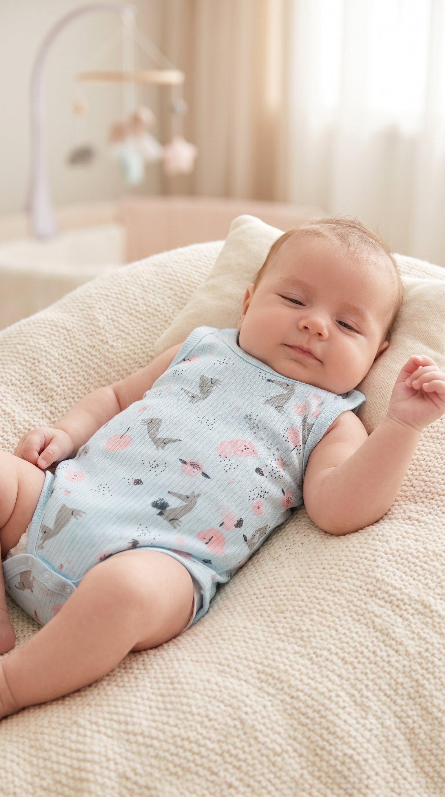 Kısa Kollu Çıtçıtlı Tek Body (1-9 Ay)Wizly BabyBebek Body