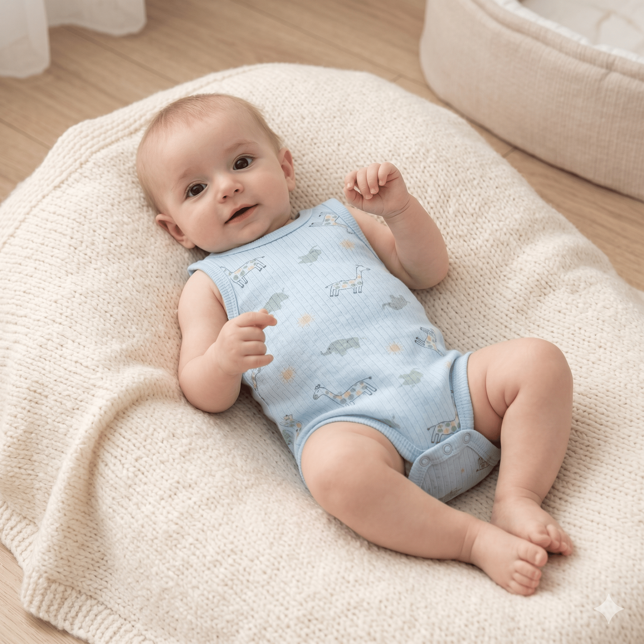 Kısa Kollu Tek Body (1-9 Ay)Wizly BabyBebek Body