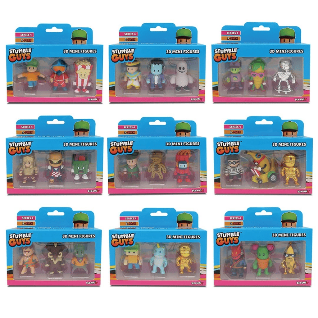 Nessiworld Stumble Guys 3'lü Mini Figür