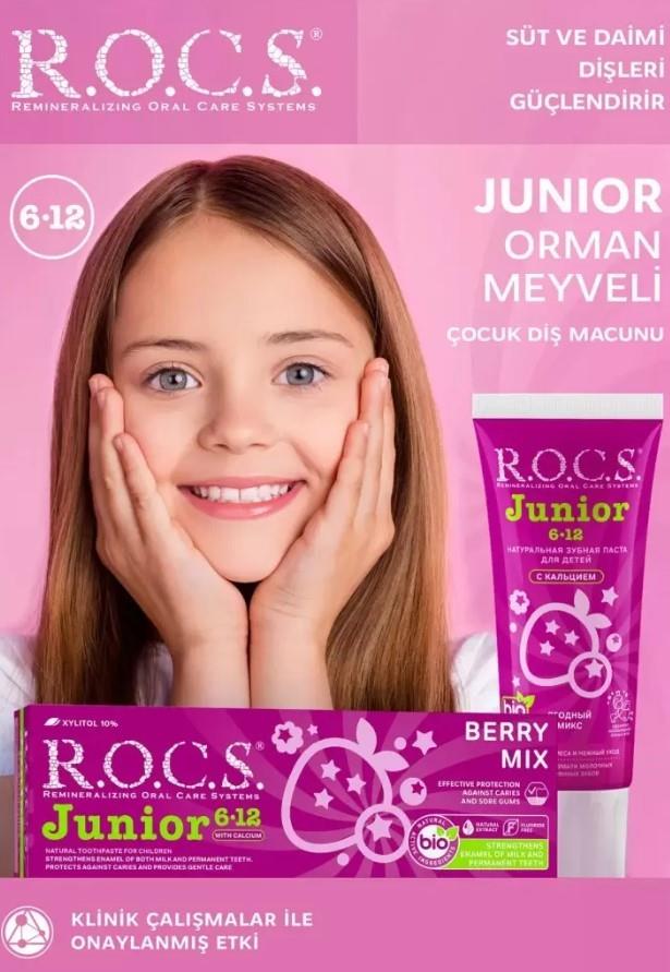 Rocs Junior Orman Meyveli 6-12 Yaş Florürsüz Diş Macunu 74 ml