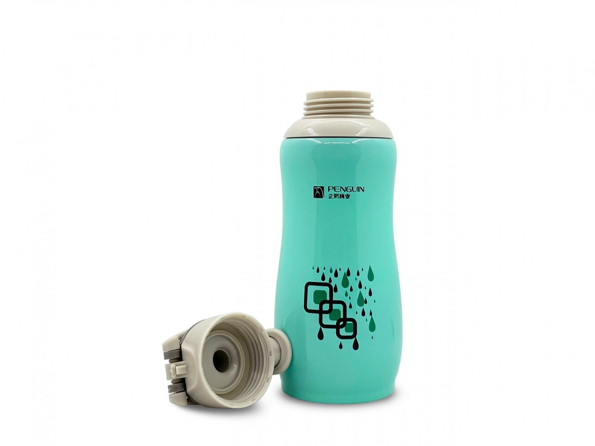 Sema Baby Penguen Kilitli Paslanmaz Çelik Bebek Termosu 600 Ml - Mavi