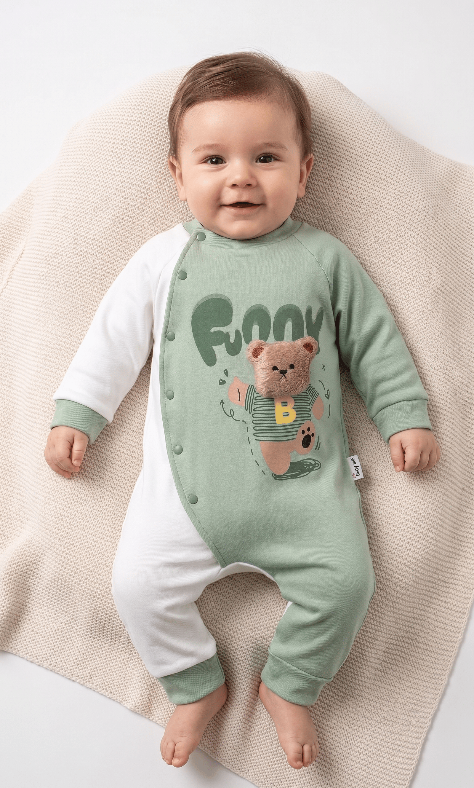 Unisex Funny Bebek Tulum (3-9 Ay)Wizly BabyUyku Dünyası