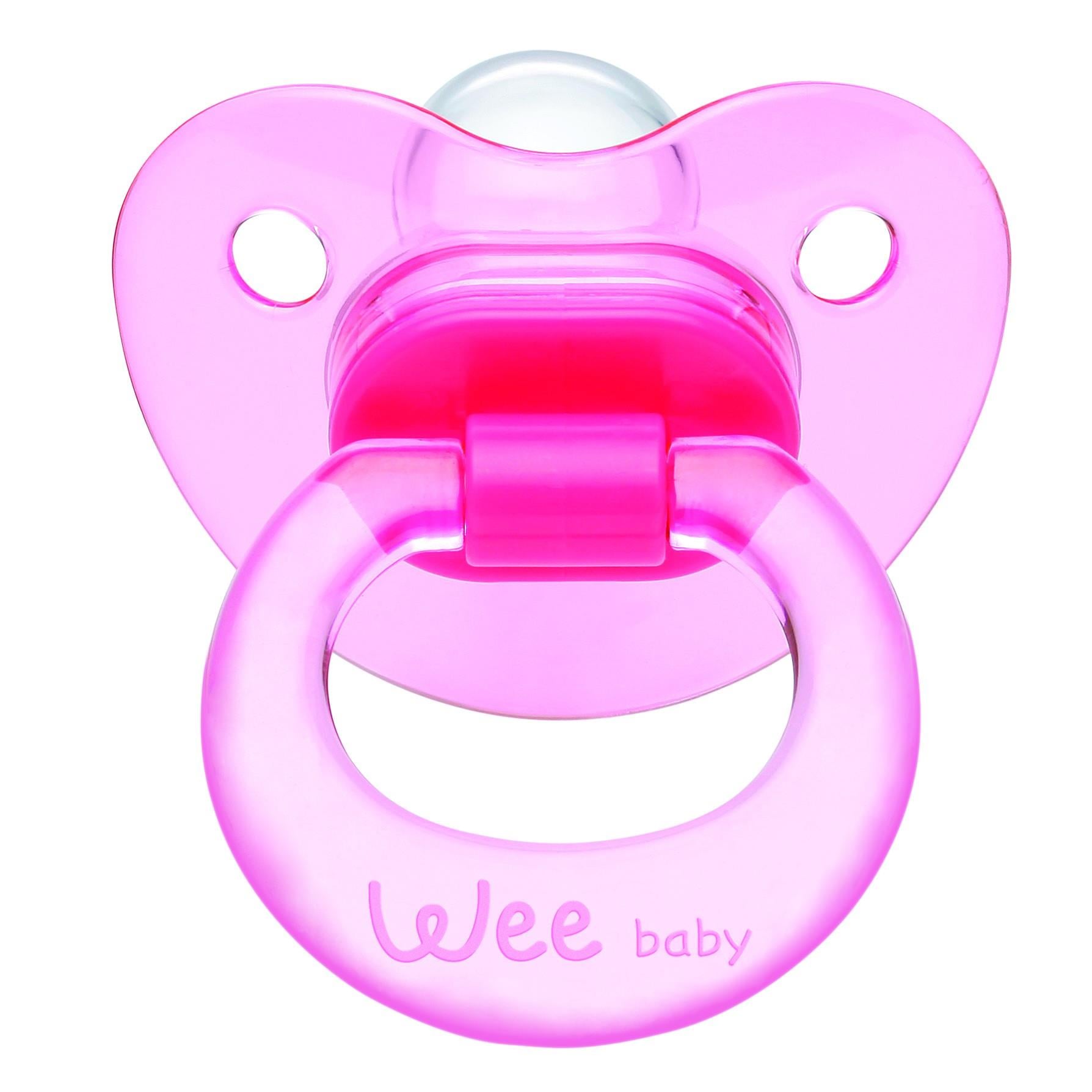 Wee Baby Akide Silikon Damaklı Emzik No:1 (Askılı)