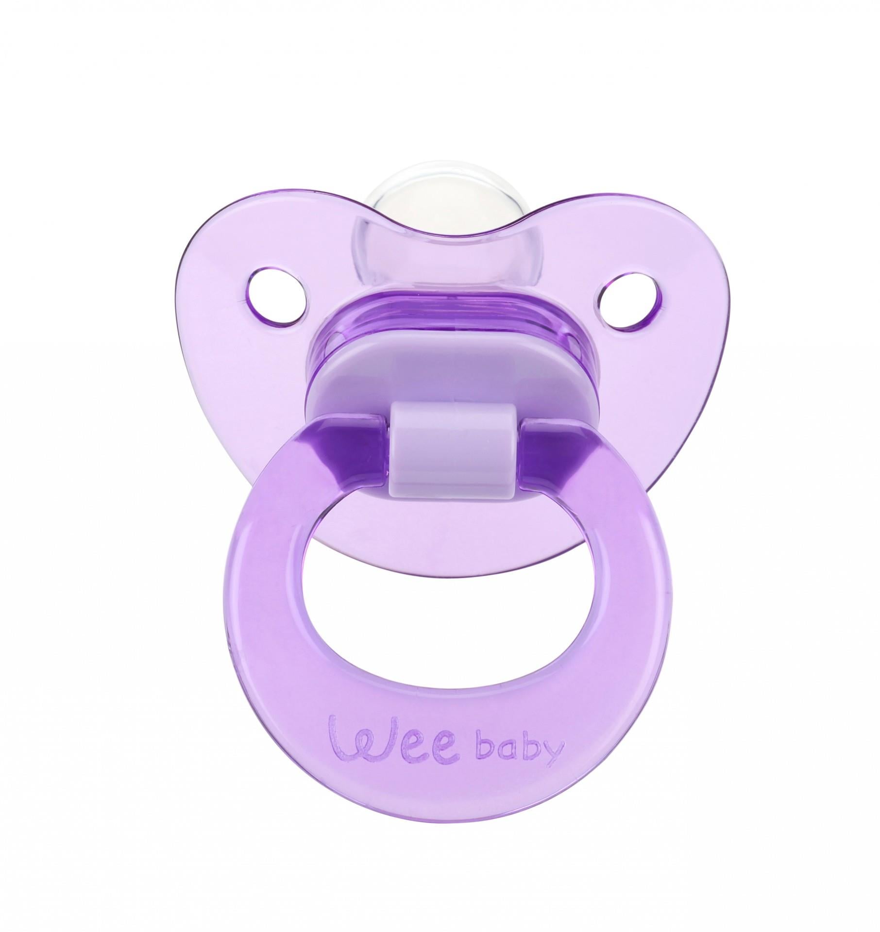 Wee Baby Akide Silikon Damaklı Emzik No:1 (Askılı)