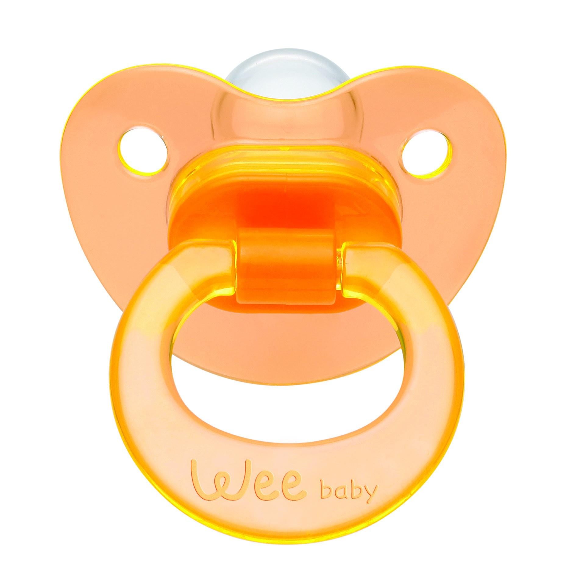 Wee Baby Akide Silikon Damaklı Emzik No:1 (Askılı)