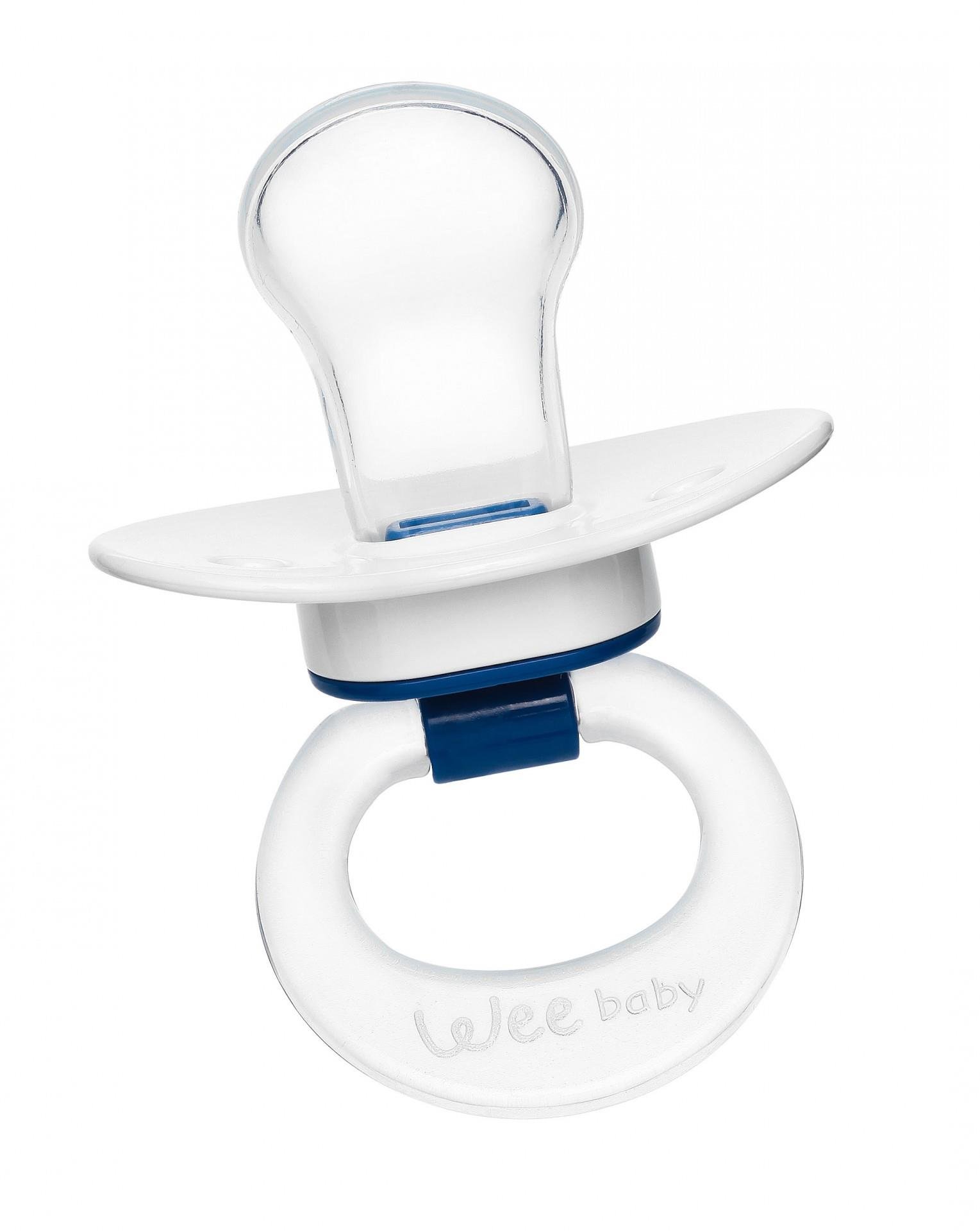 Wee Baby Silikon Desenli Damaklı Emzik No:1(Askılı)