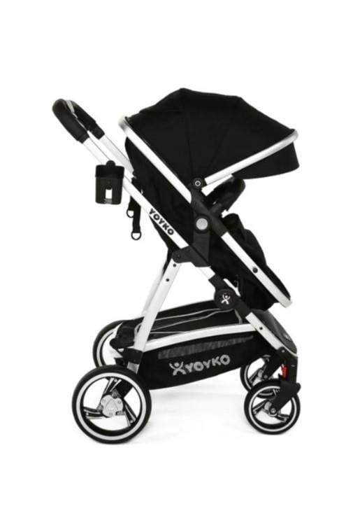Yoyko City Seyahat Sistem Bebek Arabası 3 in 1 Siyah Silver