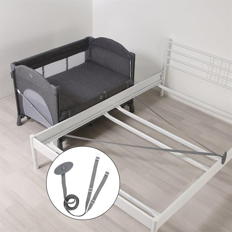Yoyko Exclusive Comfort 8 in 1 Anne Yanı Park Yatak Oyun Parkı 70x110 - Gri