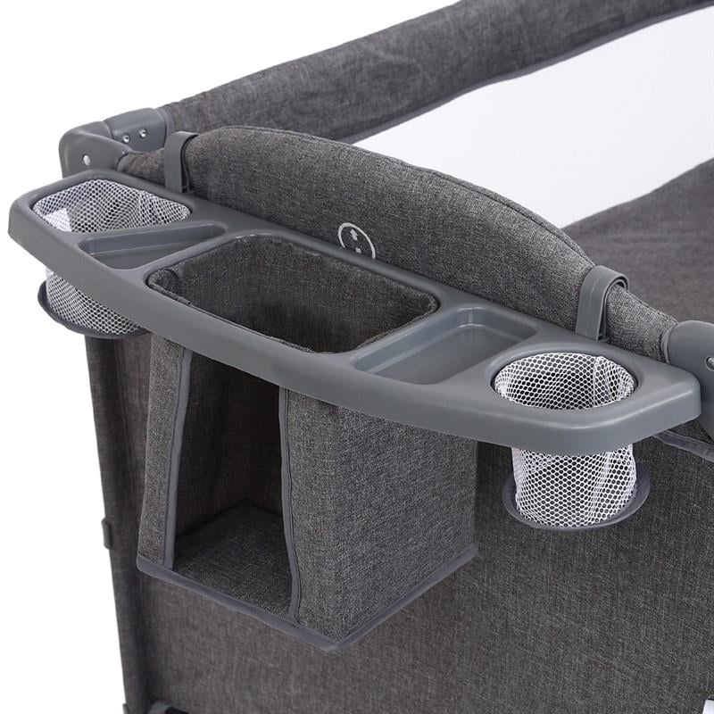 Yoyko Exclusive Comfort 8 in 1 Anne Yanı Park Yatak Oyun Parkı 70x110 - Gri