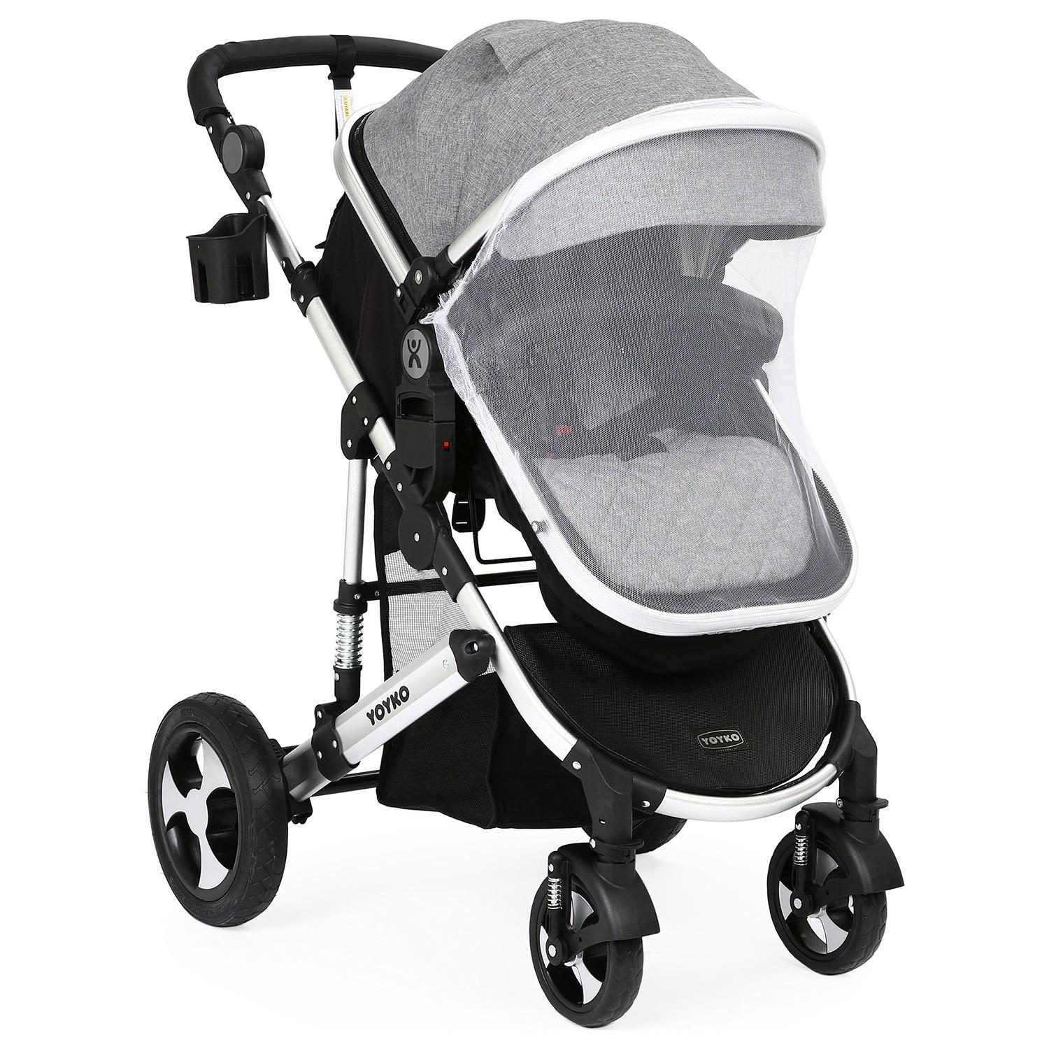 Yoyko Ultimate Travel Sistem Bebek Arabası 3 in 1 Gri Silver