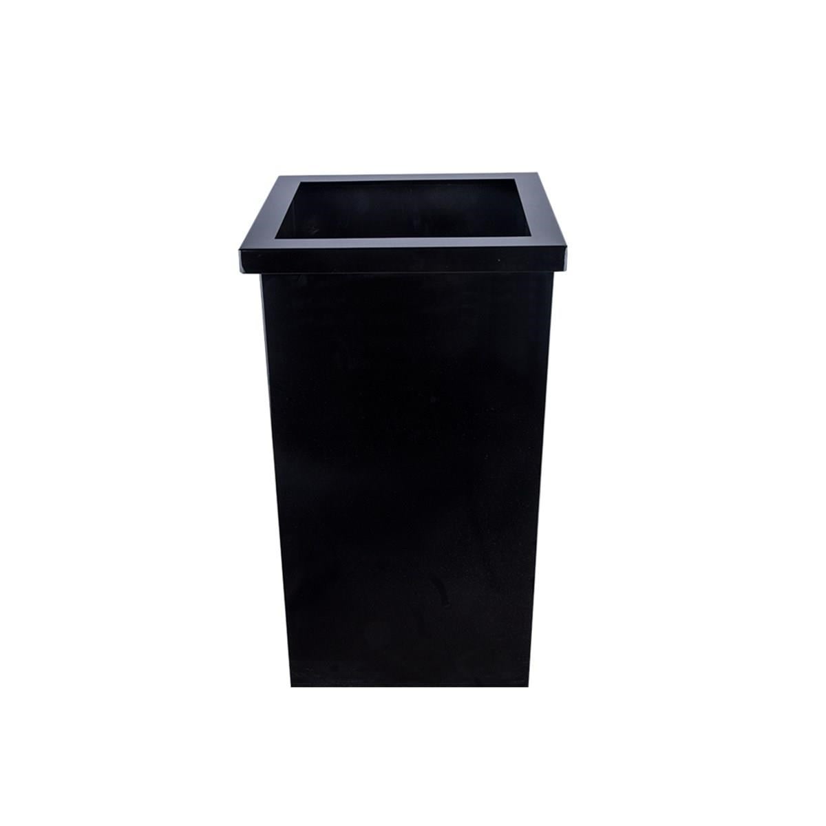 AÇIK KAPAK ÇÖP KOVASI 36LT 42CM SİYAH