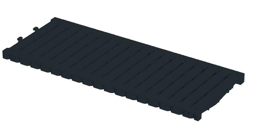 DRENAJ KANAL IZGARASI PLASTİK SİYAH 200*500MM