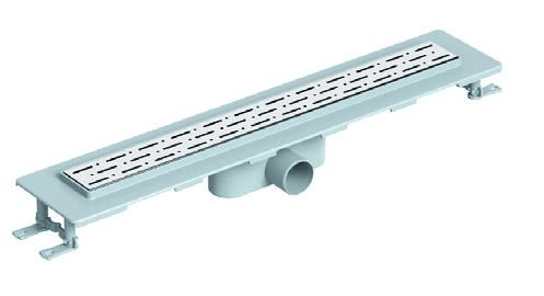 DUŞ KANALI STD LİNE ALÇAK PAS.IZ Ø50 33CM YAN