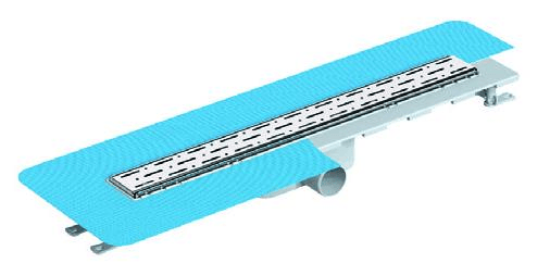 DUŞ KANALI TREND LINE TM. PAS.IZ  Ø50 40CM YAN