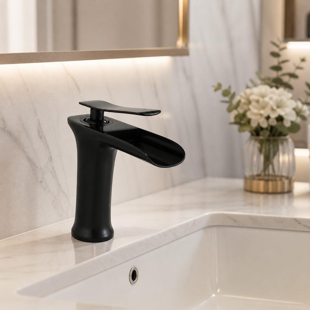 EDGE KISA LAVABO BATARYASI MAT SIYAH