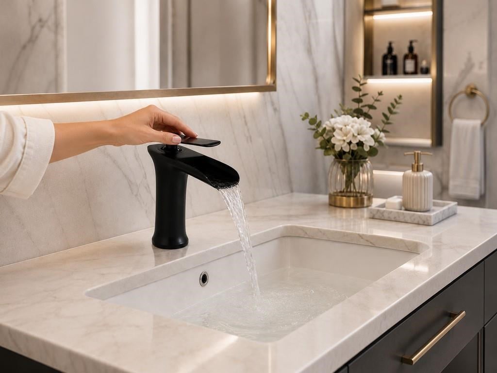 EDGE KISA LAVABO BATARYASI MAT SIYAH