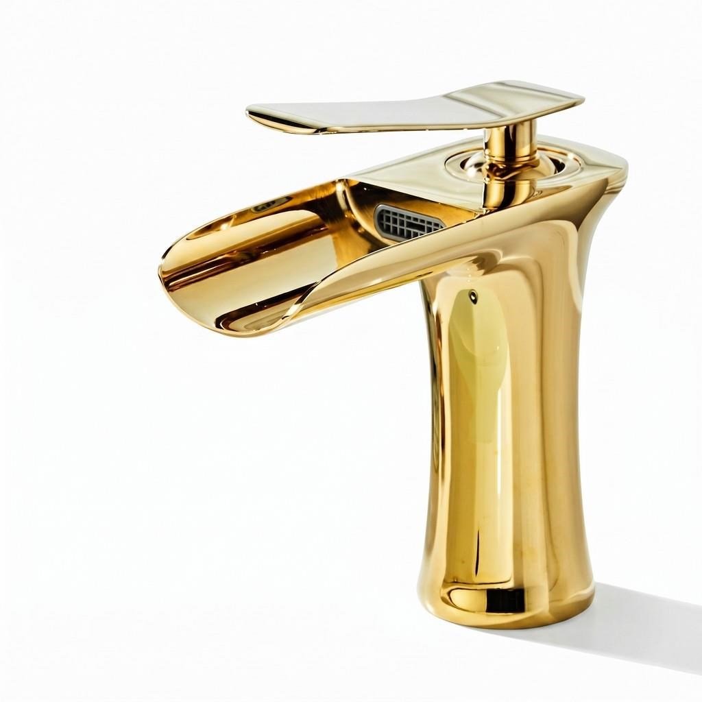 EDGE KISA LAVABO BATARYASI PARLAK ALTIN