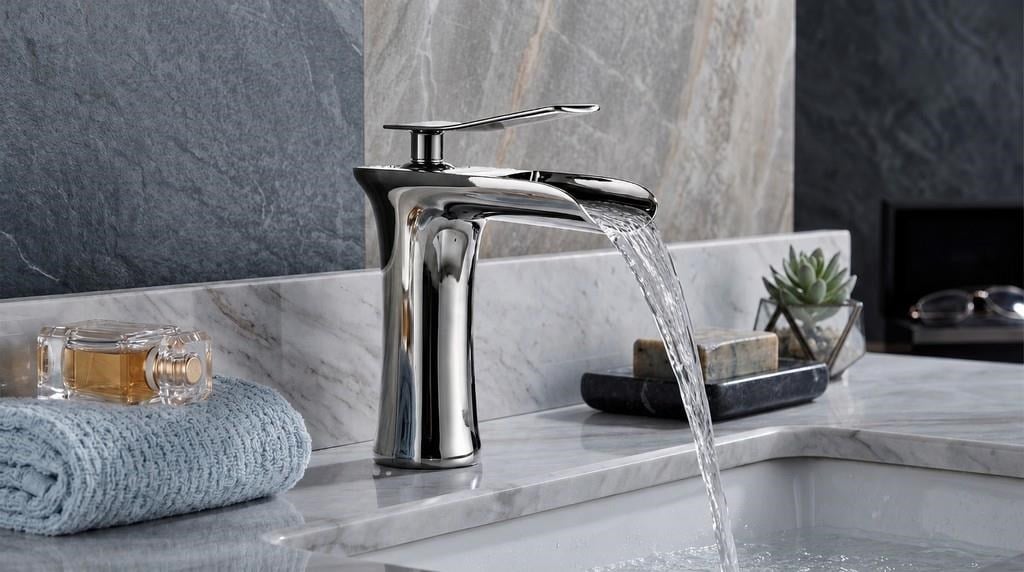 EDGE KISA LAVABO BATARYASI PARLAK KROM
