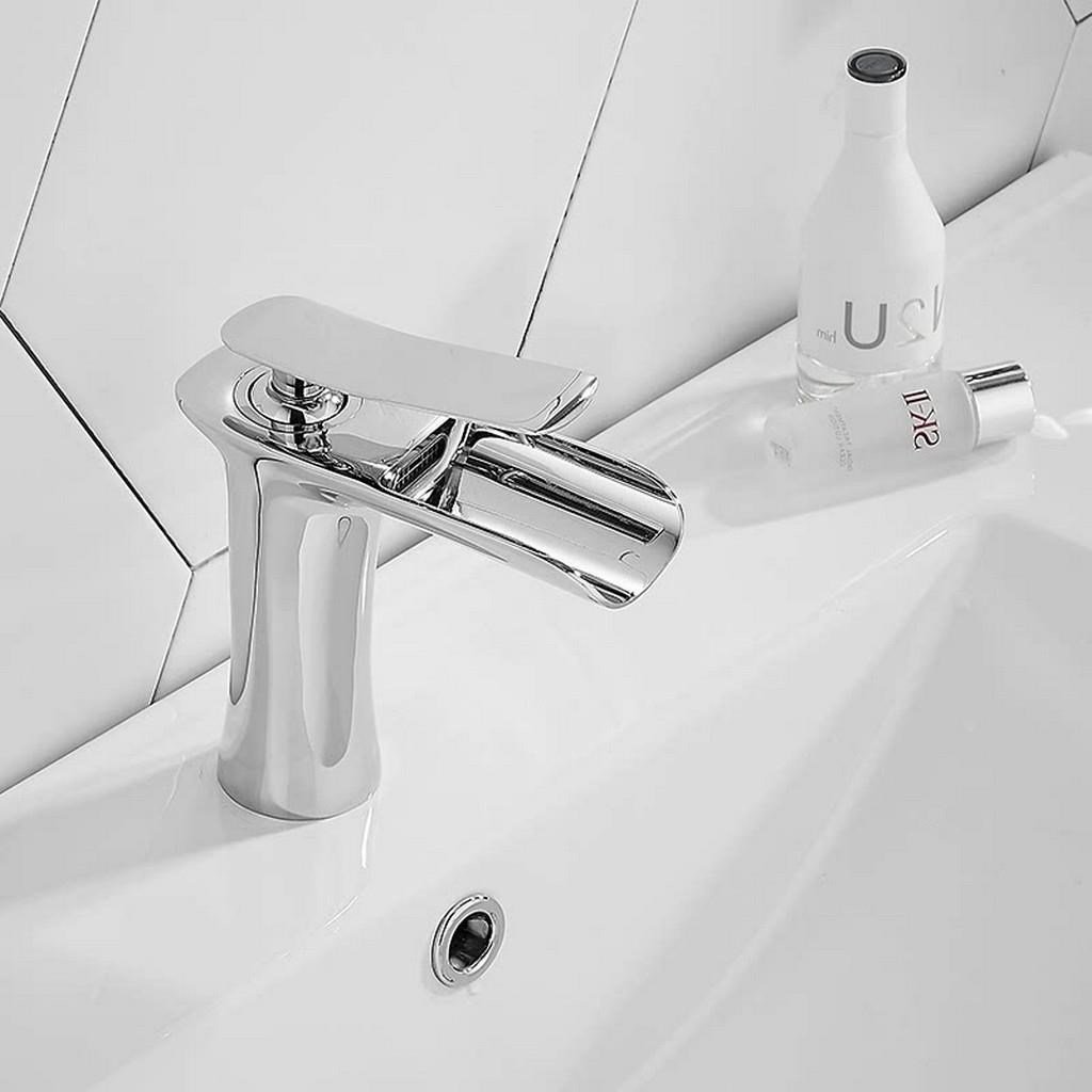 EDGE KISA LAVABO BATARYASI PARLAK KROM