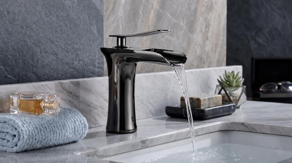EDGE KISA LAVABO BATARYASI PARLAK PARLAK-FÜME