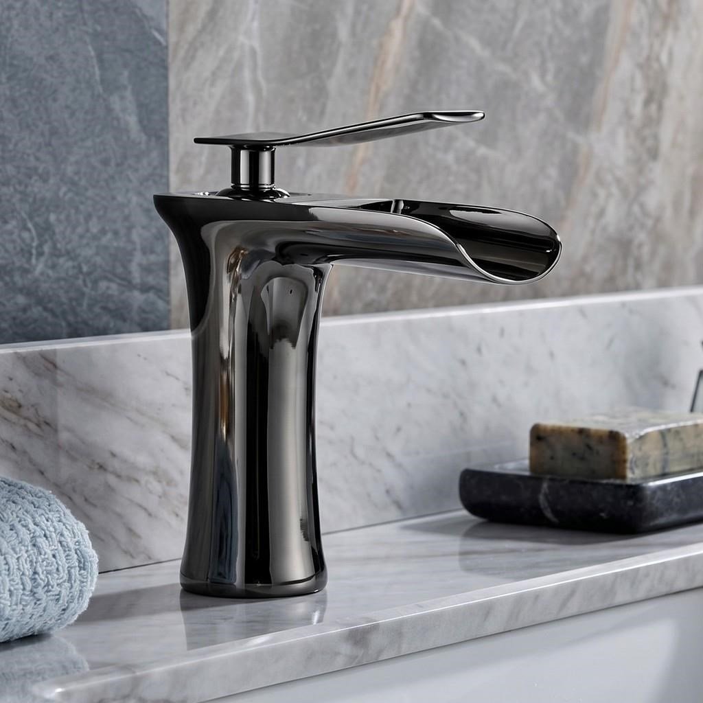 EDGE KISA LAVABO BATARYASI PARLAK PARLAK-FÜME