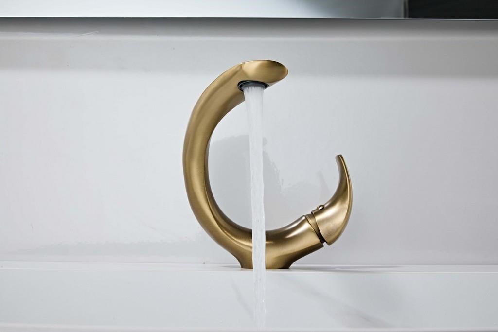 ELITE KISA LAVABO BATARYASI MAT PIRINC-ALTIN