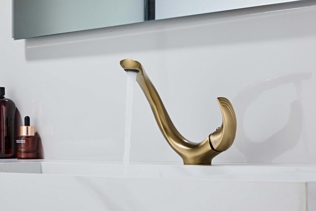 ELITE KISA LAVABO BATARYASI MAT PIRINC-ALTIN