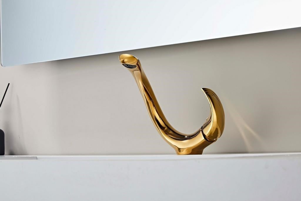 ELITE KISA LAVABO BATARYASI PARLAK ALTIN