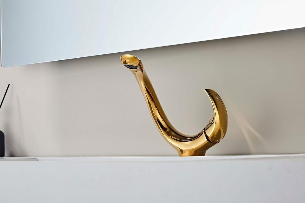 ELITE KISA LAVABO BATARYASI PARLAK ALTIN