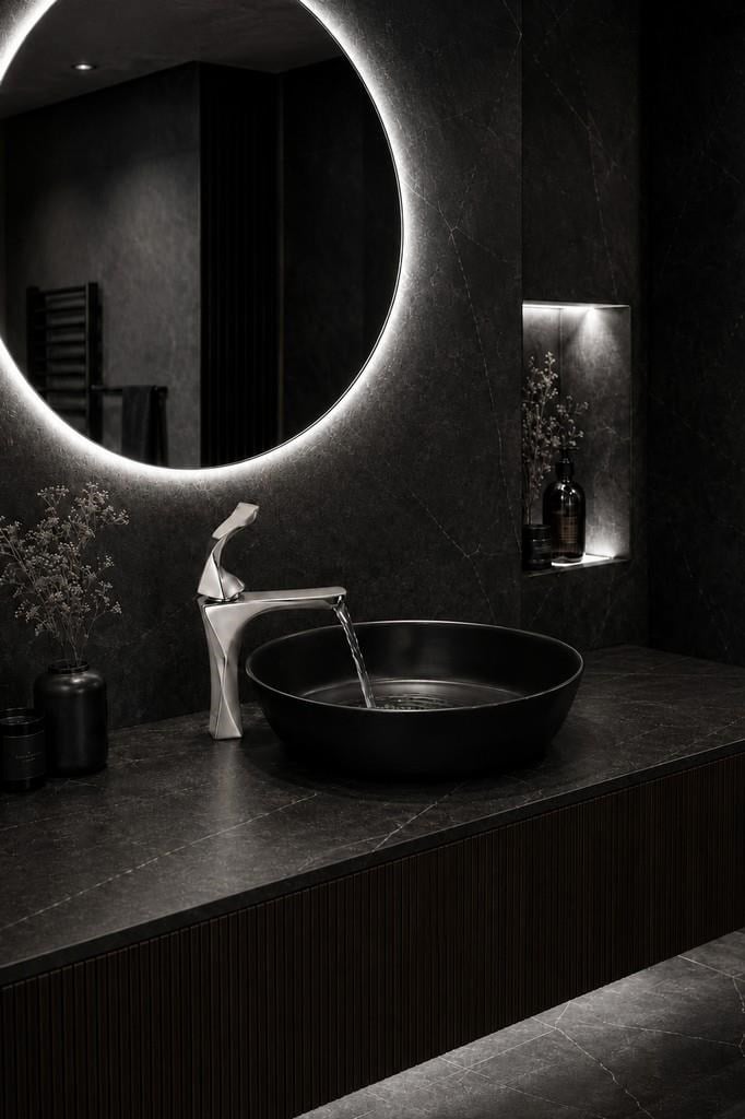 FEXO KISA LAVABO BATARYASI MAT NIKEL