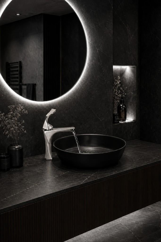 FEXO KISA LAVABO BATARYASI MAT NIKEL
