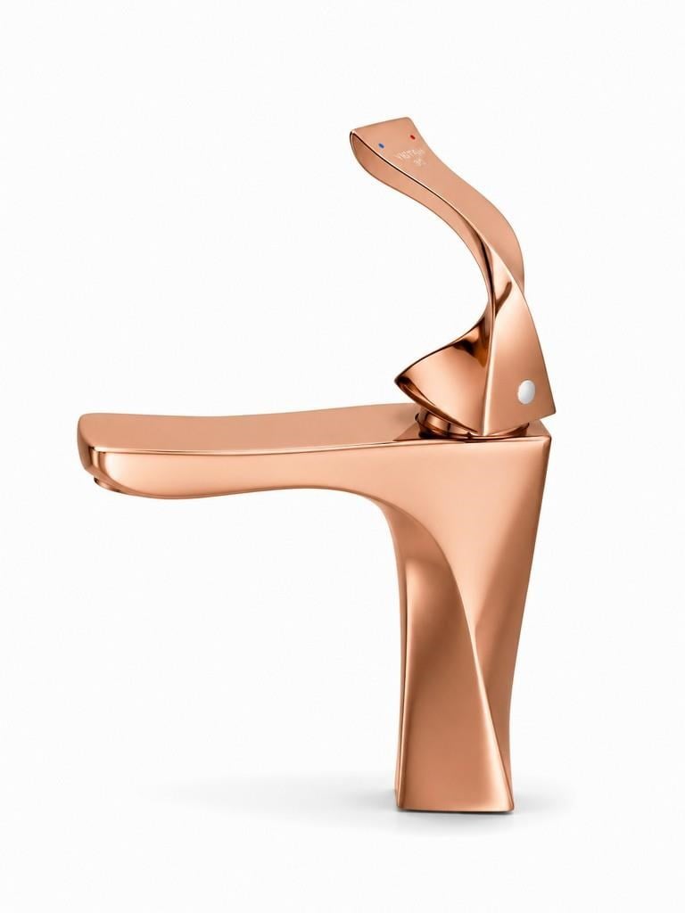FEXO KISA LAVABO BATARYASI PARLAK ROSE