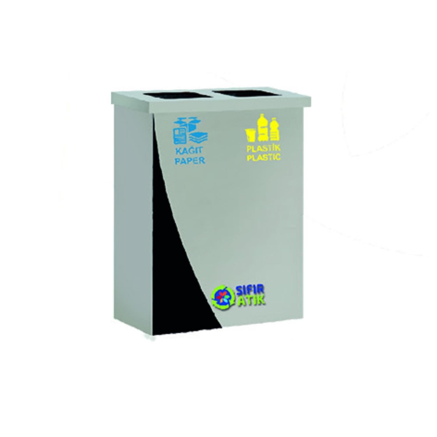 GERİ DÖNÜŞÜM ÜNİTESİ 2Lİ PASL. 30*70*60CM