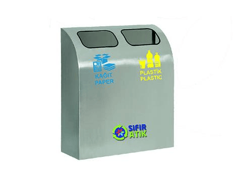 GERİ DÖNÜŞÜM ÜNİTESİ 2Lİ PASL. DUVAR TİP 26*80*60C