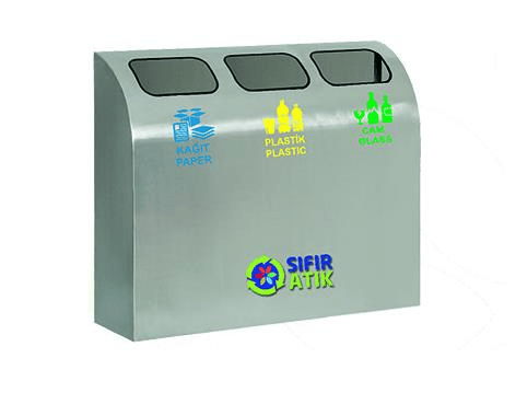 GERİ DÖNÜŞÜM ÜNİTESİ 3LÜ PASL. DUVAR TİP 26*80*90C
