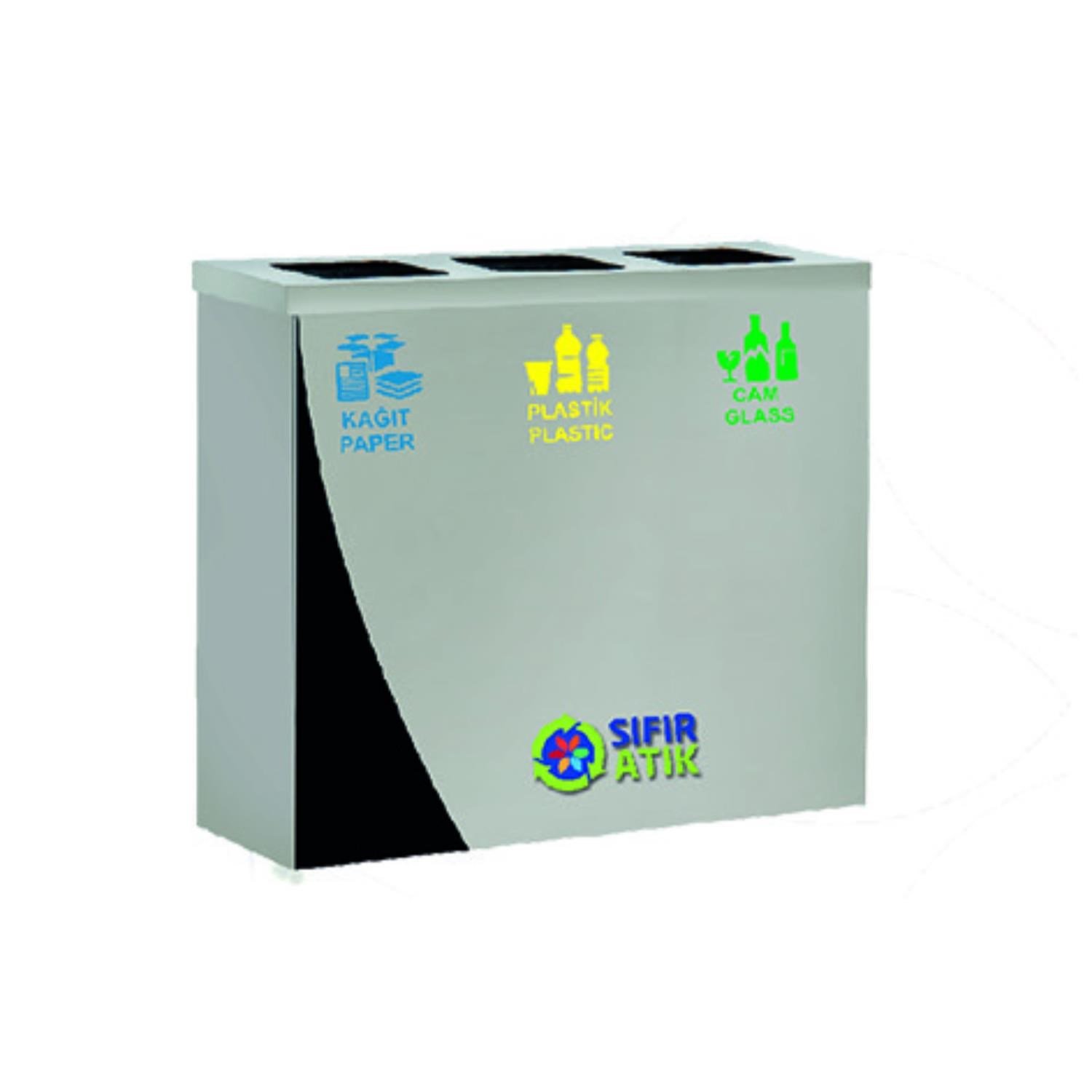 GERİ DÖNÜŞÜM ÜNİTESİ 3LÜ PASL. 30*70*90CM