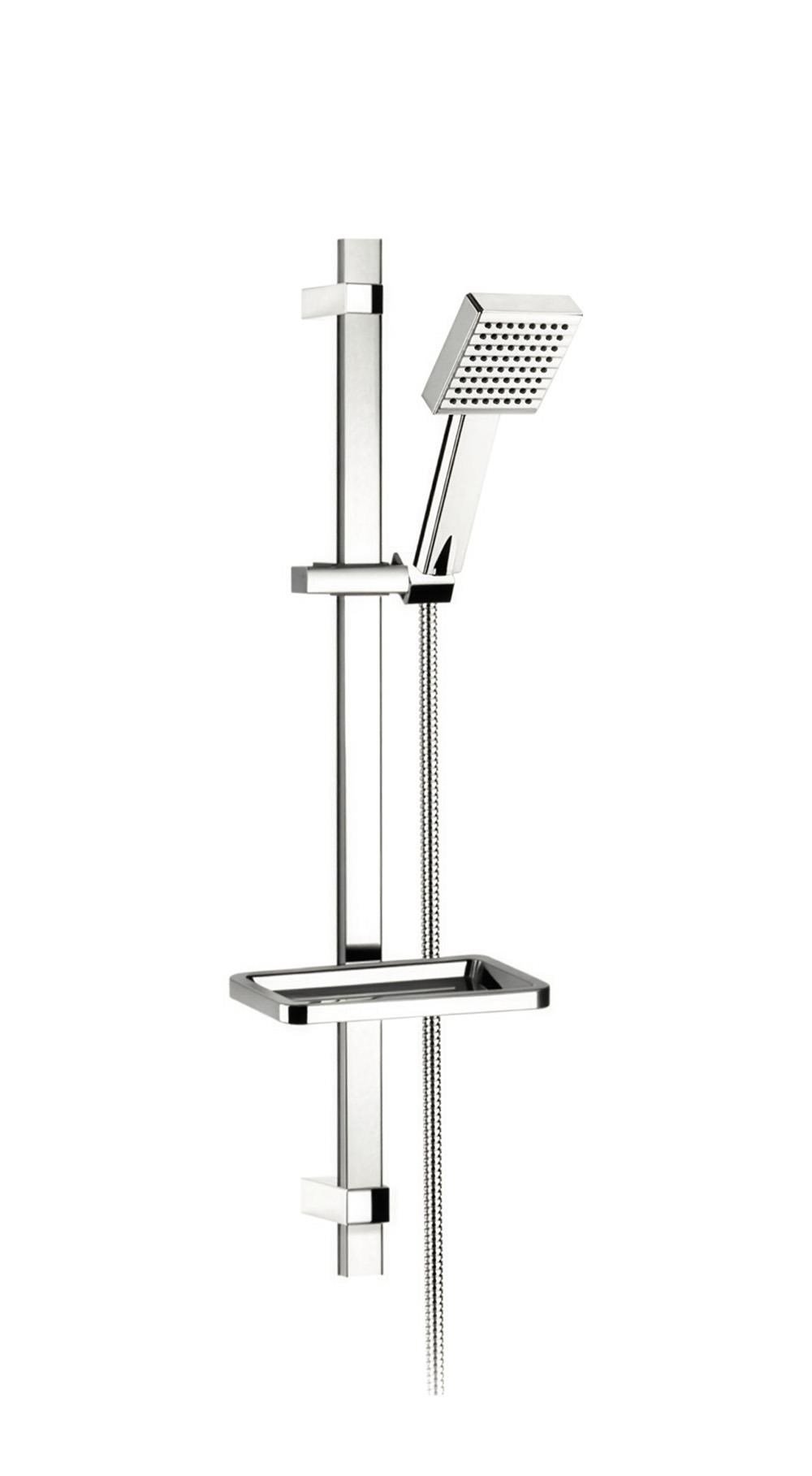 KARE SÜRGÜLÜ DUŞ SETİ + ELDUŞU + 30X15MM KROM KAPLAMA