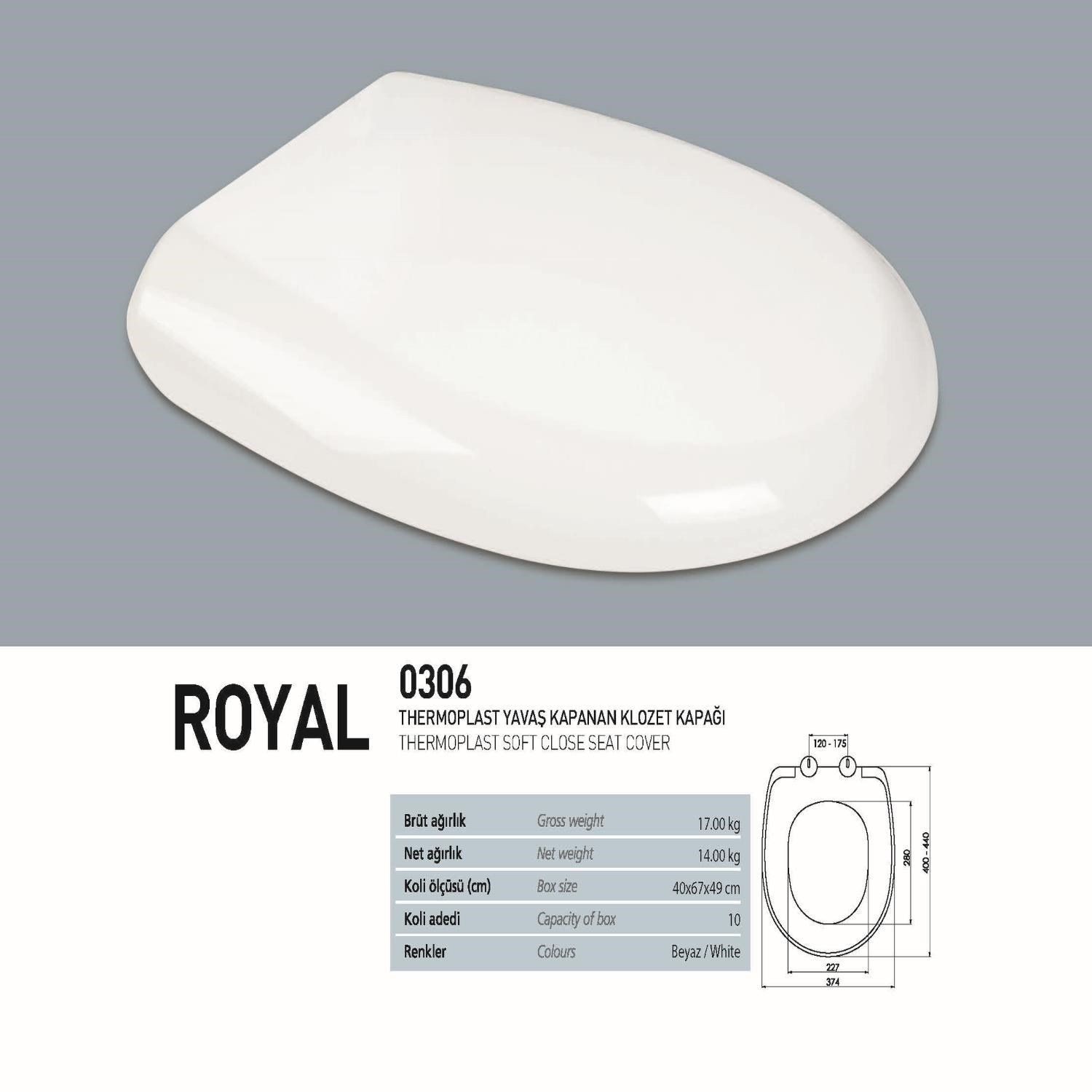KLOZET KAPAĞI YVŞ.ÜST.SIK.(THER.ROYAL)