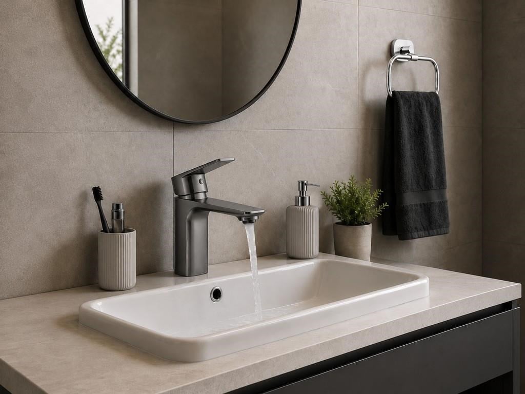 MODA KISA LAVABO BATARYASI MAT FÜME