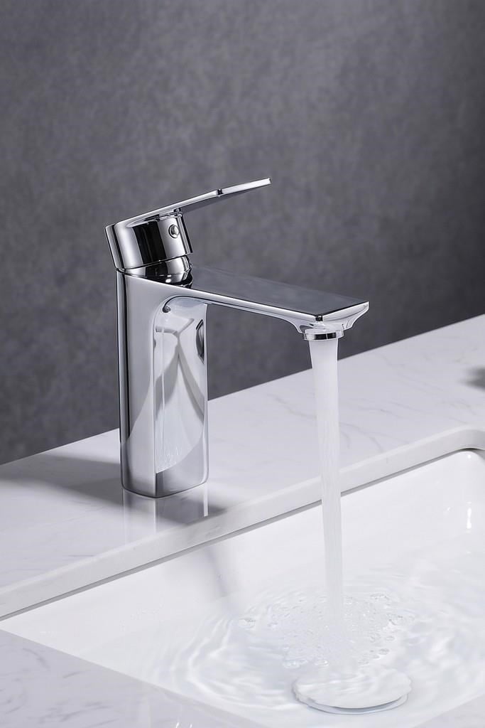 MODA KISA LAVABO BATARYASI PARLAK KROM