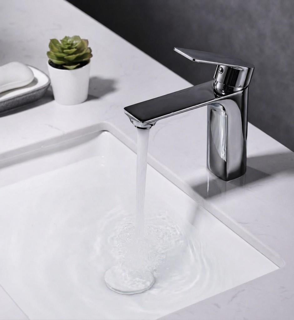 MODA KISA LAVABO BATARYASI PARLAK PARLAK-FÜME